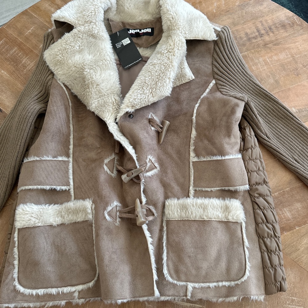 NWT Faux Suede/Wool Jacket